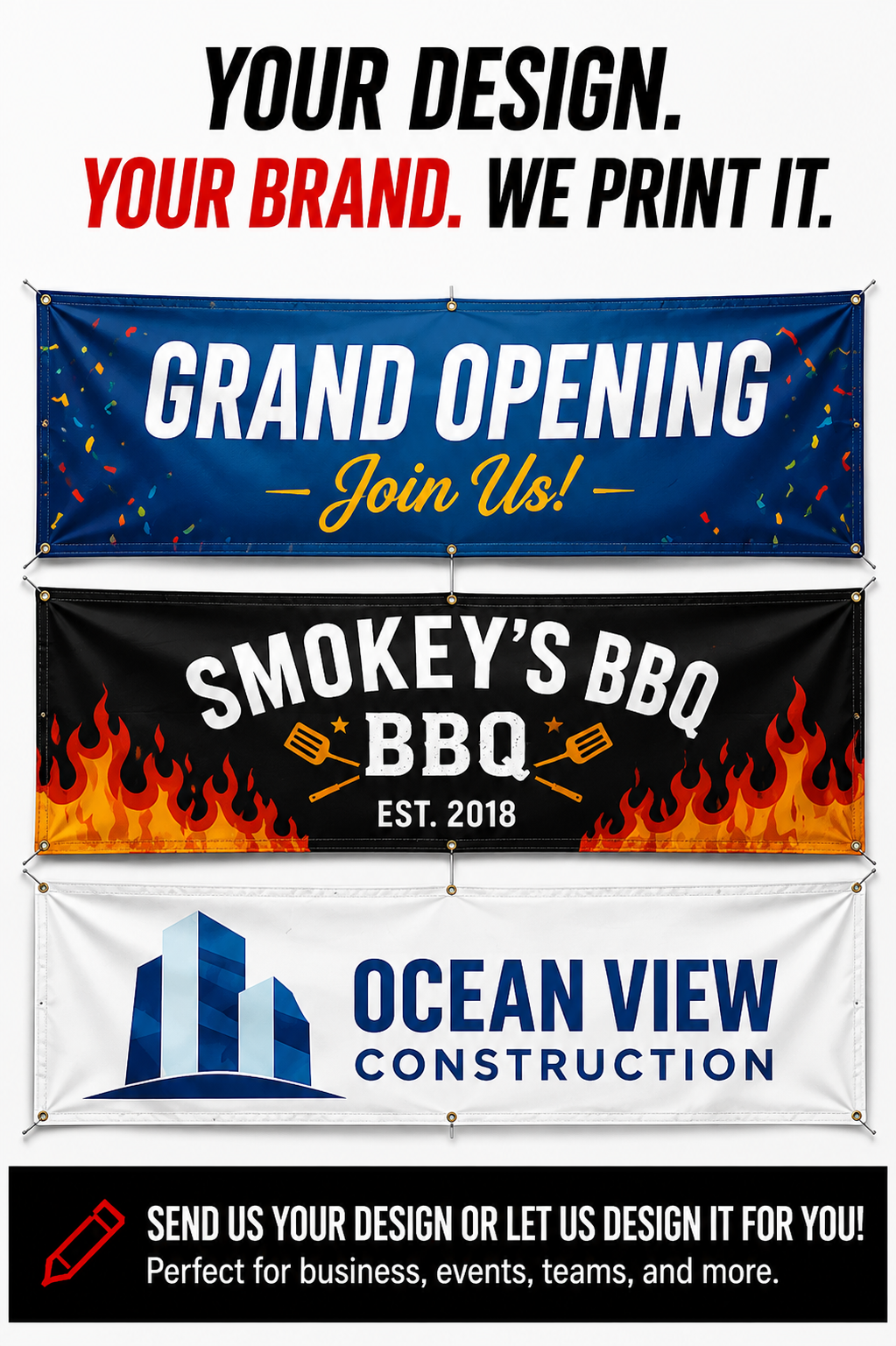CUSTOM VINYL BANNERS ONLINE SPECIAL