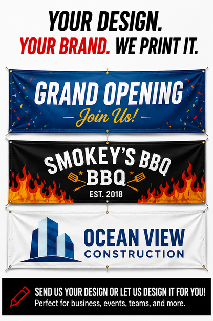 CUSTOM VINYL BANNERS ONLINE SPECIAL