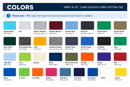 LONG SLEEVE + SCREEN PRINTING ONLINE SPECIAL