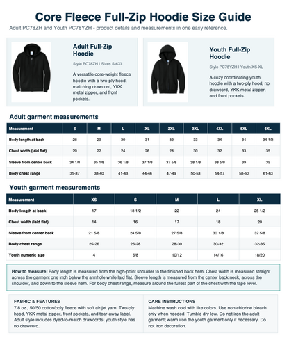 Madera Elementary Zip Hoodie (Black)