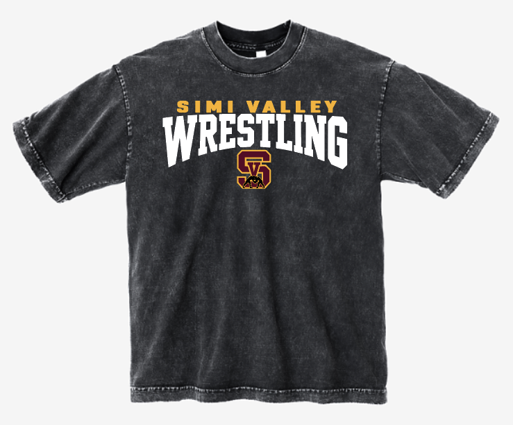 Simi Valley Wrestling Vintage Wash Unisex T-Shirt (Black)