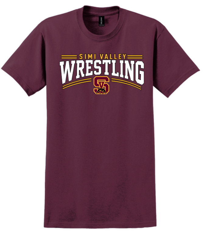 SV Wrestling Banner Unisex T-Shirt (MAROON)