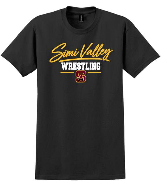 SV Wrestling Cursive Unisex T-Shirt (BLACK)