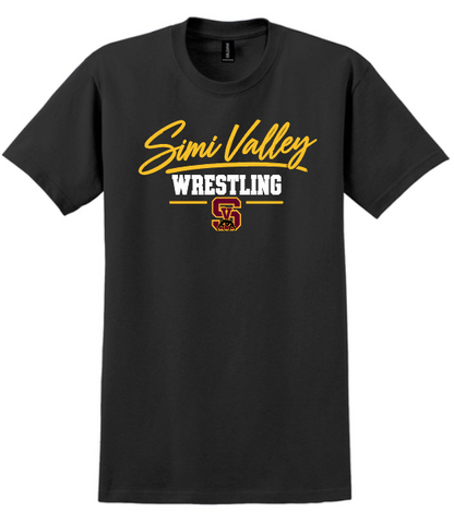 SV Wrestling Cursive Unisex T-Shirt (BLACK)