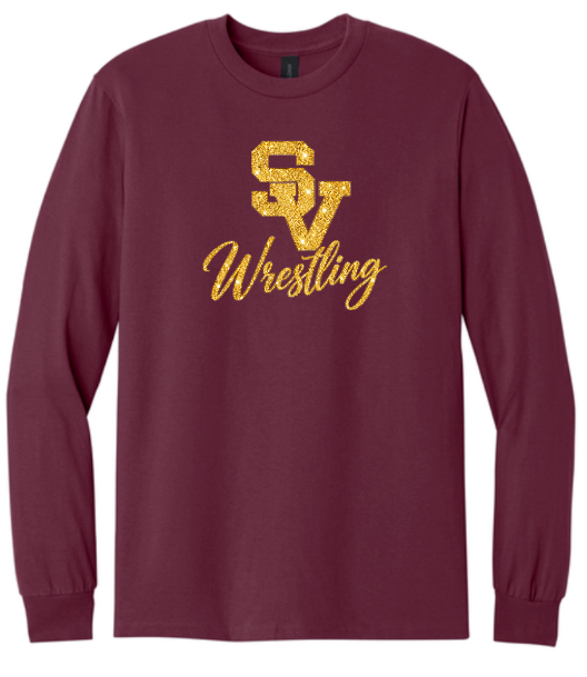 SV Wrestling Gold Glitter Unisex Longsleeve