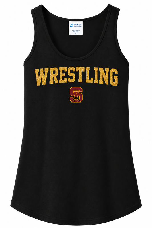 SV Wrestling (Gold Glitter) Women's Tank Top
